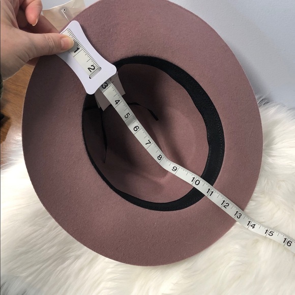 NWT House Of Harlow 1960 Women's Pink Wool Fedora Hat One Size NEW - Picture 7 of 9